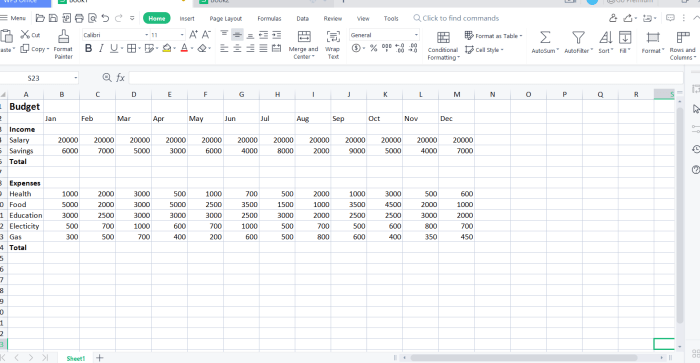 Budget calculator monthly works lover money template